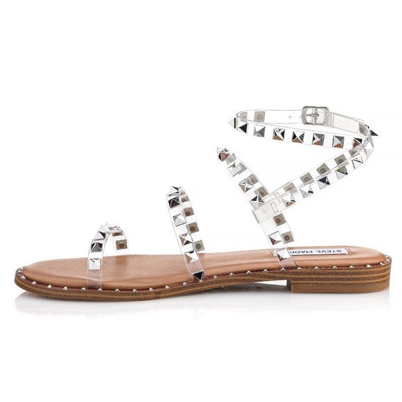 STEVE MADDEN CLEAR TRAVEL SANDAL SIZE 8 - Picture 3 of 8